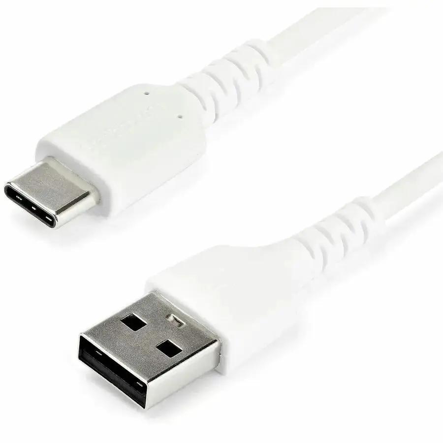 StarTech.com 1m USB-A to USB-C Cable RUSB2AC1MW – Fast Charging and Data Transfer with Rugged Design by StarTech.com