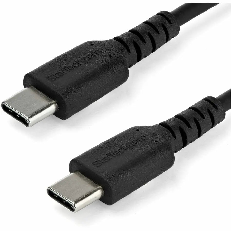 StarTech.com 6.6 ft USB-C Fast Charging & Data Transfer Cable - Rugged, TPE Jacket, 60W Power, Black