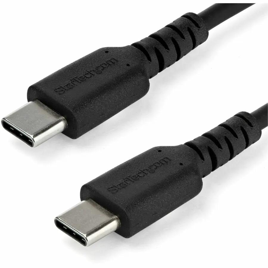 StarTech.com 6.6 ft USB-C Fast Charging Cable - Rugged, Charge & Sync, 60W (3A), USB 2.0, Black TPE Jacket with Aramid Fiber Reinforcement by StarTech.com