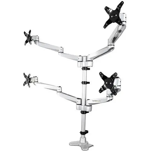 StarTech.com ARMQUADPS Quad Monitor Mount - Full Motion Adjustable Desk Mount for 27-Inch Displays