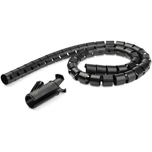 StarTech.com 1.5m (4.9 ft) Cable Management Sleeve with Cable Loading Tool - Spiral Expandable Cord Organizer for Office and Home by StarTech.com