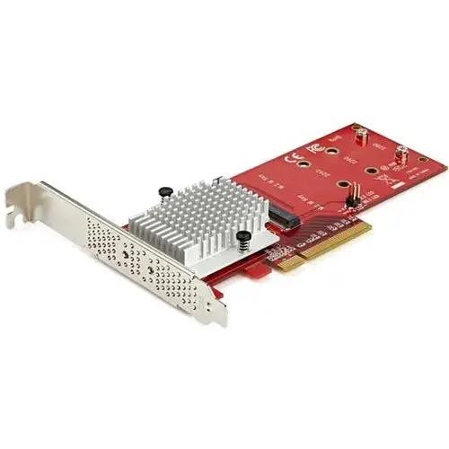 StarTech.com PEX8M2E2 Dual M.2 PCIe SSD Adapter Card – Supports NVMe & AHCI Drives in x8 PCIe Slot by StarTech.com