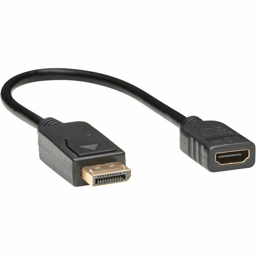 Tripp Lite by Eaton DisplayPort to HDMI Video Adapter Video Converter (M/F) HDCP Black 1 ft.