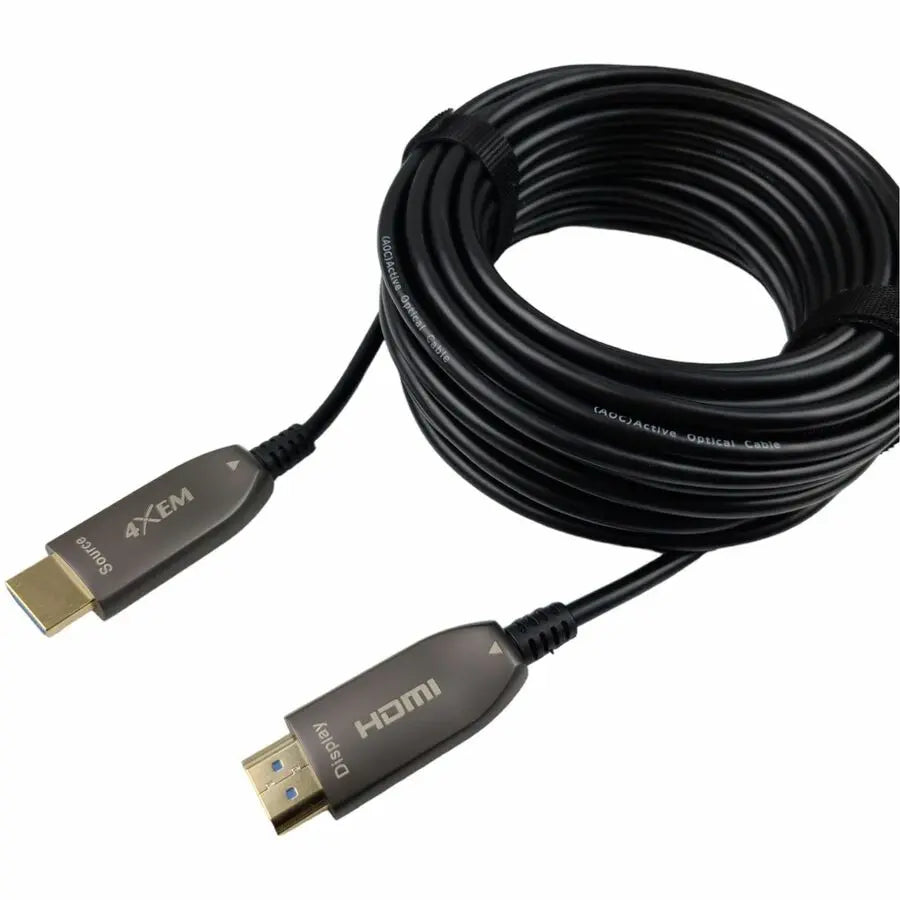 4XEM 20M (66ft) High-Speed Active Optical Fiber HDMI 2.1 Cable with Gold-Plated Connectors