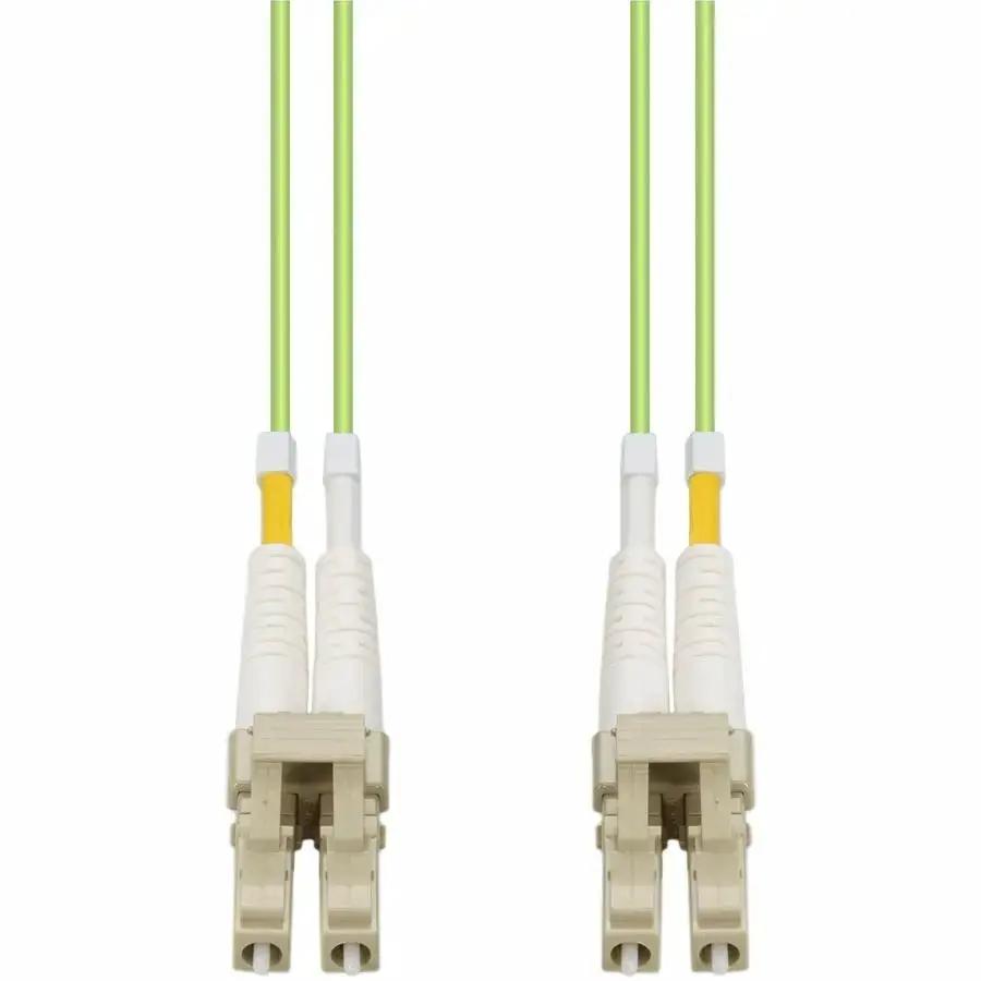 AddOn 2m LC to LC Lime Green OM5 Duplex Fiber Patch Cable - Riser Rated, Indoor Use by AddOn