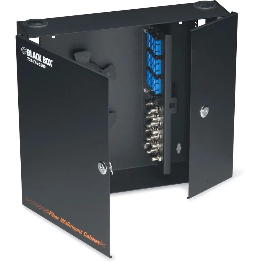 Black Box Corporation JPM402A-R3 Wallmount Fiber Enclosure - Locking, 4-Slot