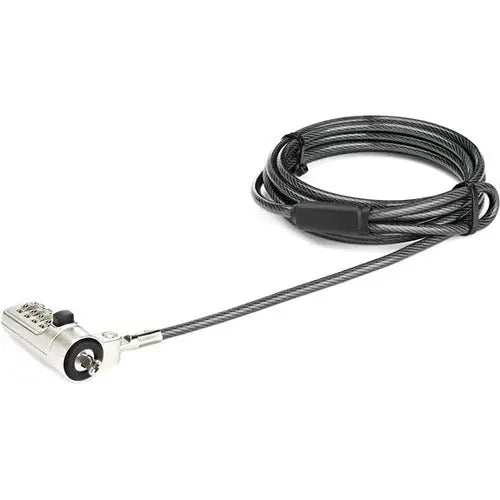 StarTech.com 6.5ft Laptop Cable Lock with 4-Digit Resettable Combination for Wedge Slot Computers