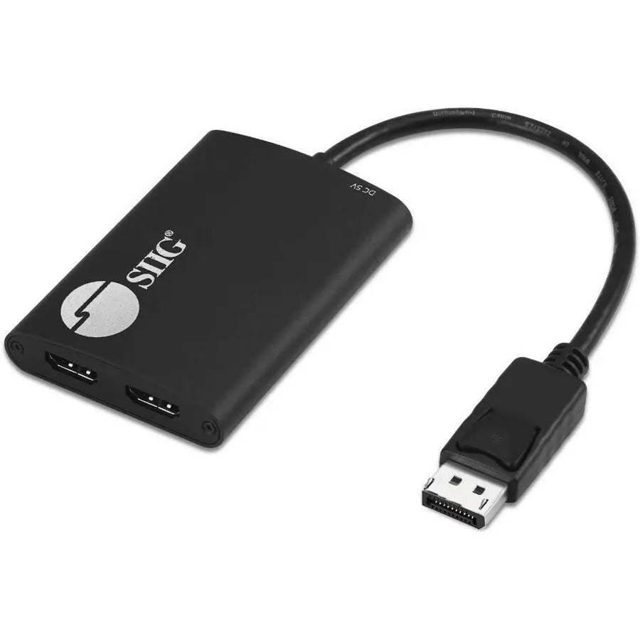 SIIG 1x2 DP 1.2 to HDMI Multi-Monitor Splitter – Connect Dual HDMI Displays to a Single DisplayPort 1.2 Output