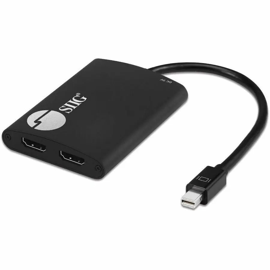 SIIG 4K Mini DisplayPort 1.2 to HDMI MST Splitter CE-DP0L11-S1 for Dual Monitors and High-Resolution Displays