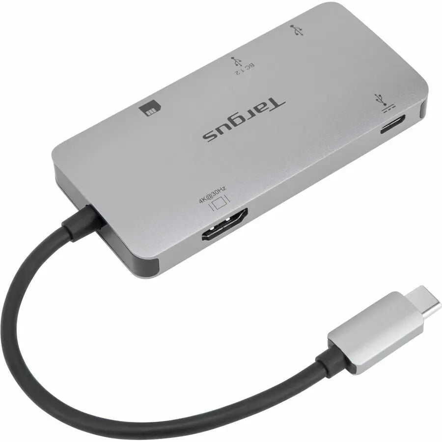 Targus ACA953USZ USB-C Multi-Port Single Video Adapter with 4K HDMI, Card Reader, and 100W Power Delivery