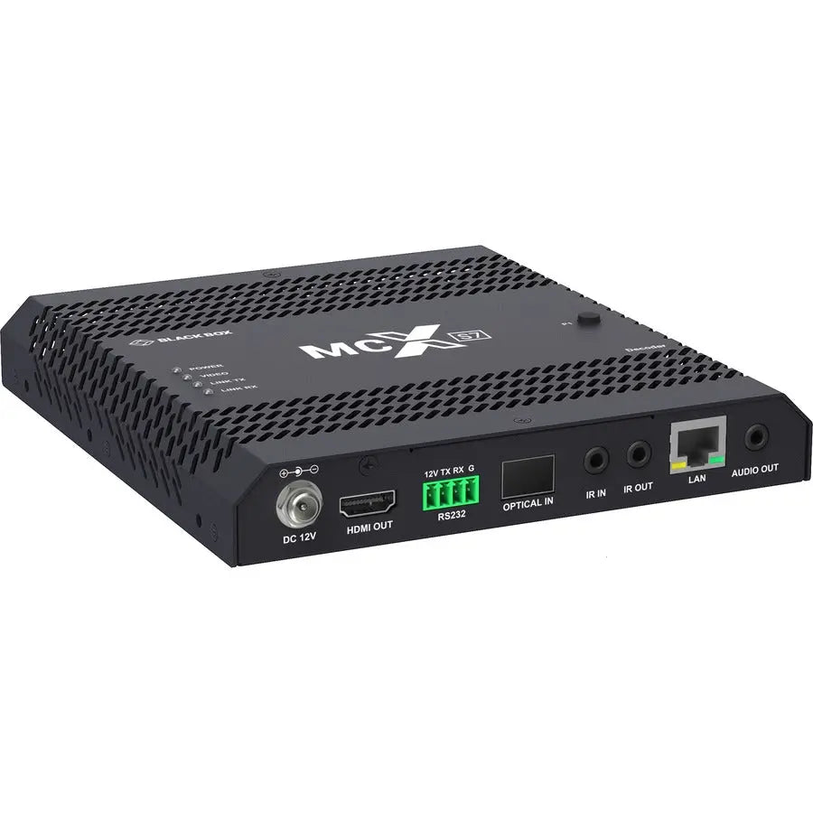 Black Box MCX S7 4K60 Network AV Decoder - HDCP 2.2, HDMI 2.0, 10-Gbps Fiber