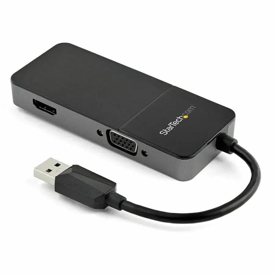 StarTech USB 3.0 to HDMI and VGA Adapter - Dual Monitor Multiport Display Converter - Supports 4K and 1080p by StarTech.com