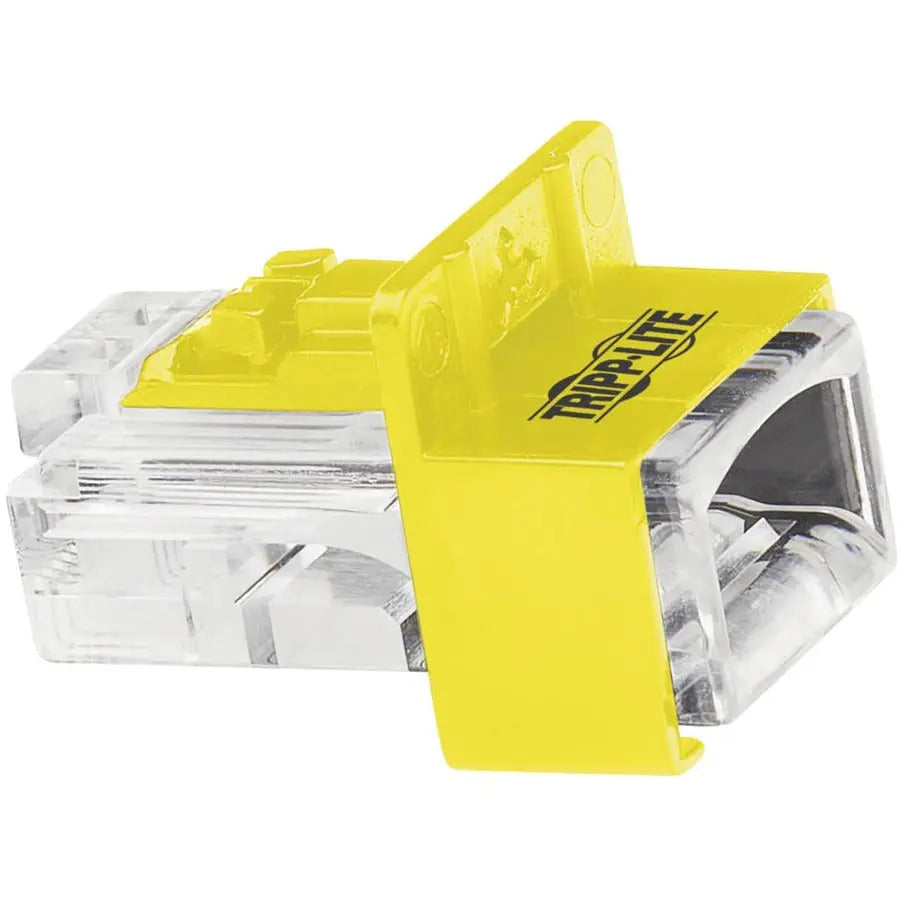 Eaton Tripp Lite Series N2LPLUG-010-YW Universal RJ45 Locking Inserts, Yellow – Pack of 10