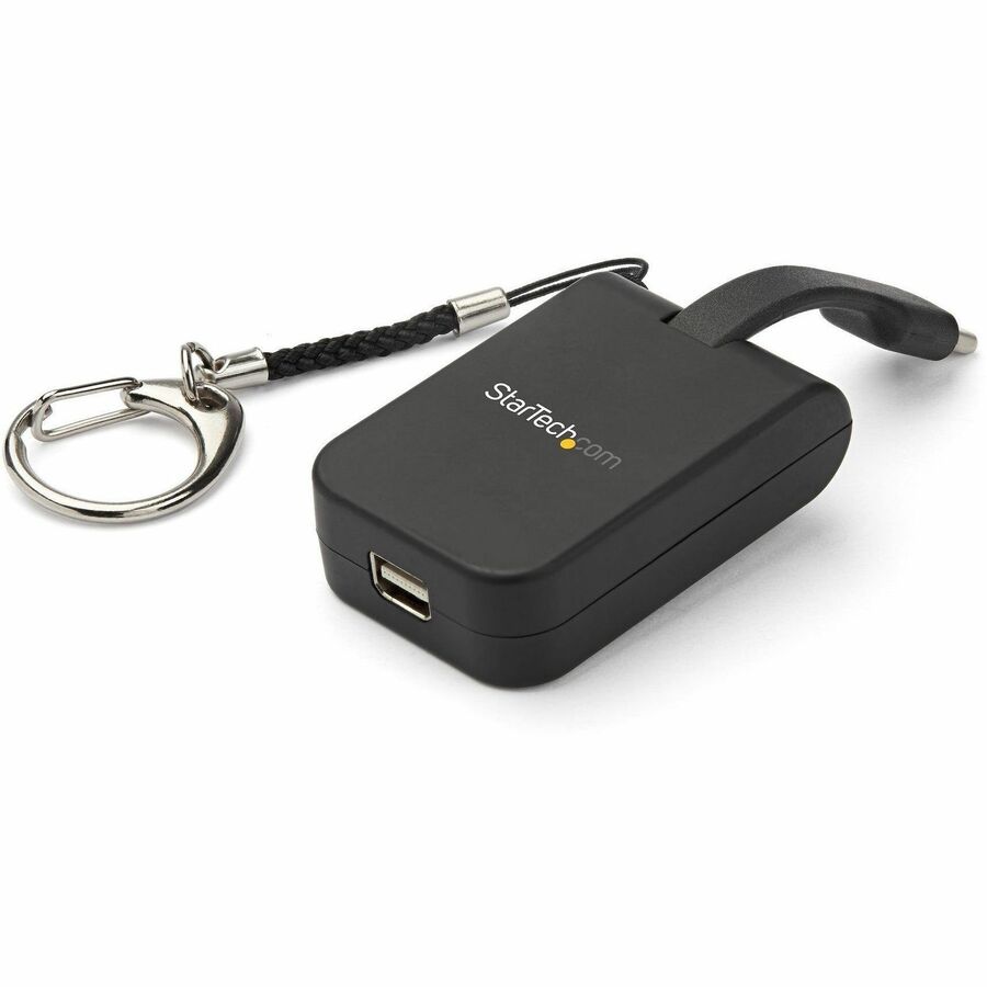 StarTech.com Portable USB-C to Mini DisplayPort Adapter with Keychain – Supports 8K & 4K Video Output