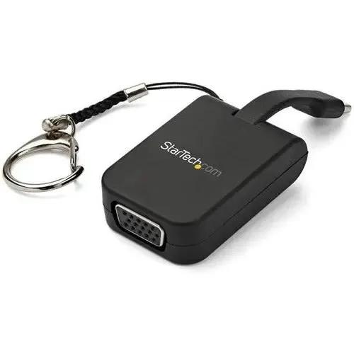 StarTech.com Portable USB-C to VGA Adapter with Keychain Ring - Supports 1080p Displays and Thunderbolt 3 Compatibility by StarTech.com