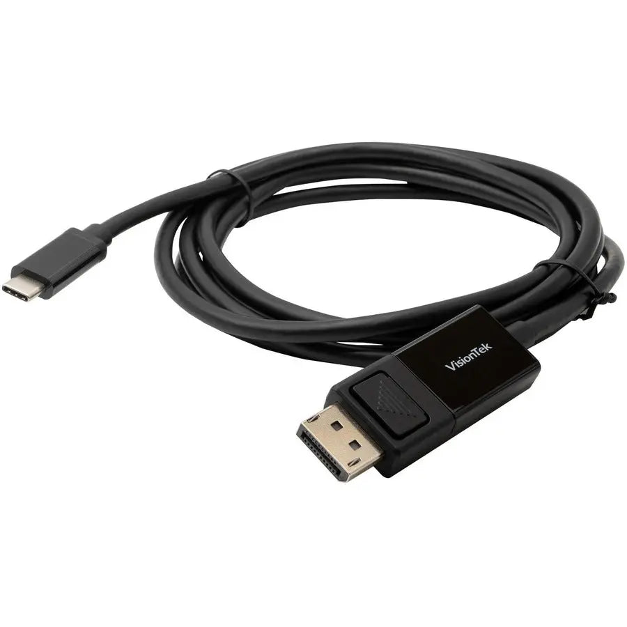 VisionTek USB-C to DisplayPort 1.4 2-Meter Active Cable (M/M) for 4K and 8K UHD Displays