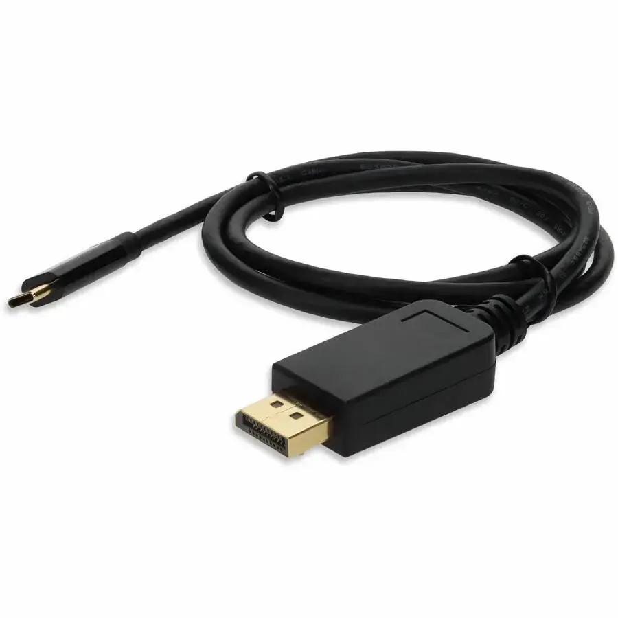 AddOn 3ft USB 3.1 Type-C to DisplayPort Male Cable - Black by AddOn