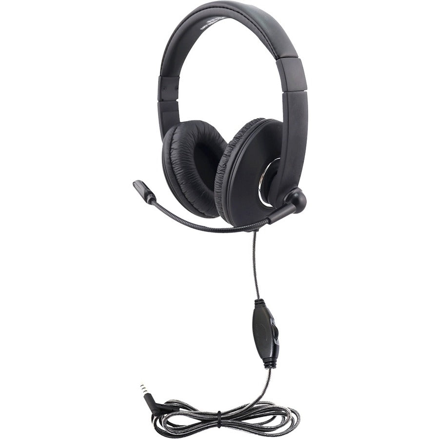 Hamilton Buhl Smart-Trek Mini Headset with Inline Volume Control and 3.5mm TRRS Plug