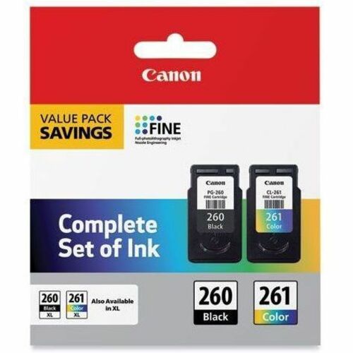 Canon PG-260 / CL-261 Original Inkjet Ink Cartridge Value Pack for Canon PIXMA TS5320