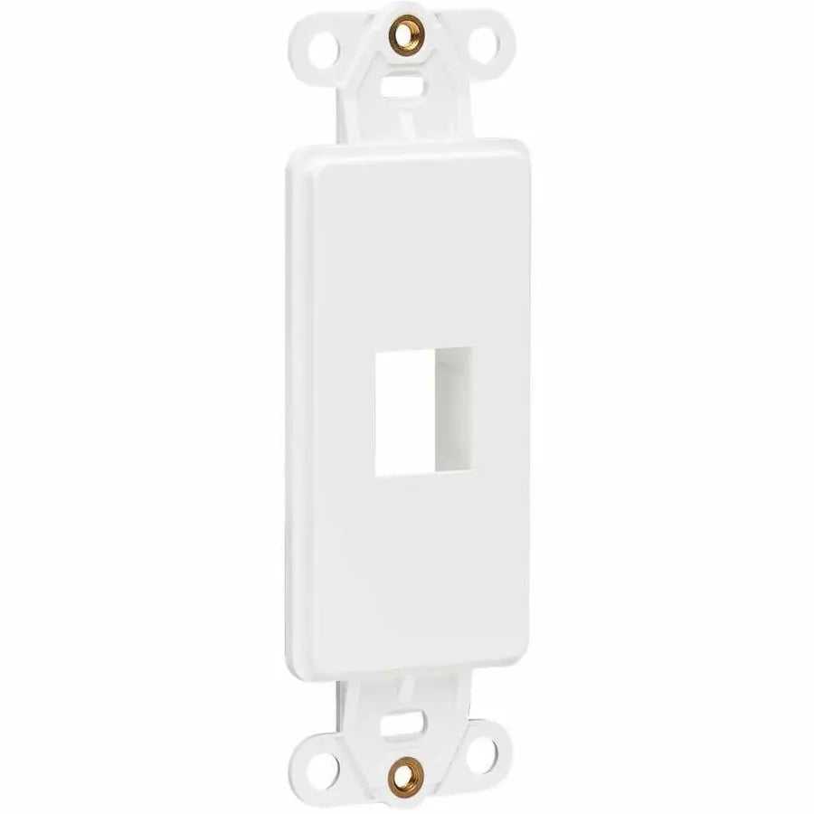 Eaton Tripp Lite Series Center Plate Insert, Decora Style - Vertical, 1 Port, White