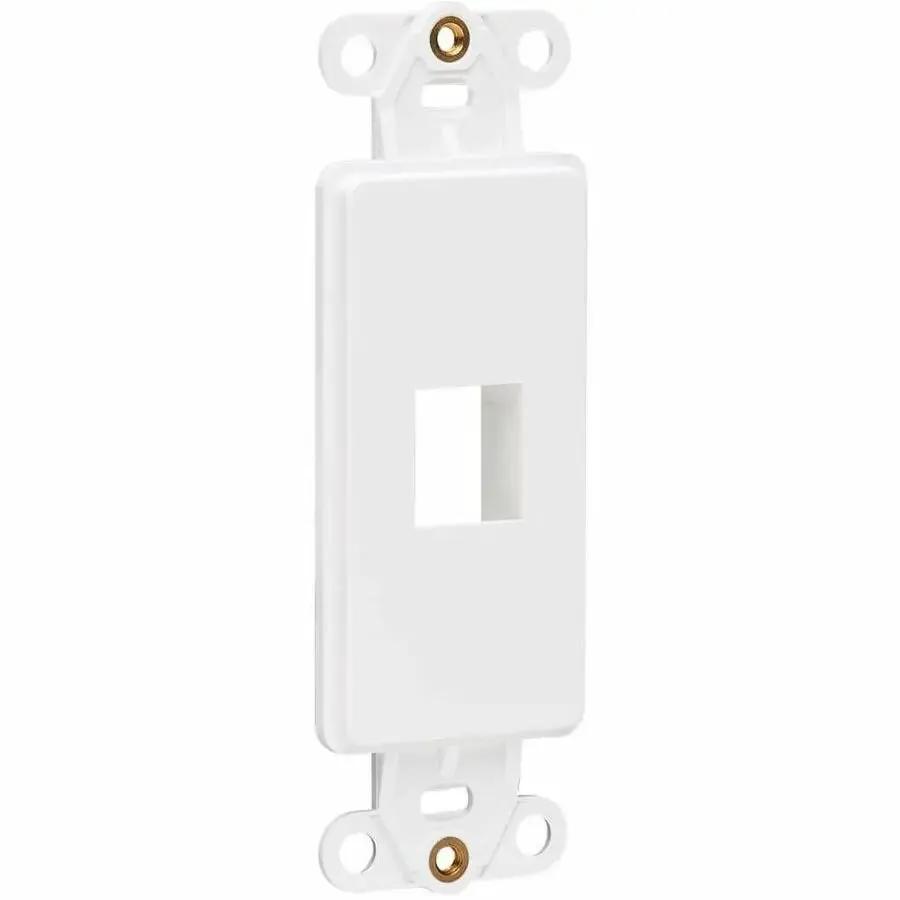 Eaton Tripp Lite Series Center Plate Insert, Decora Style - Vertical, 1 Port, White by Eaton Corporation