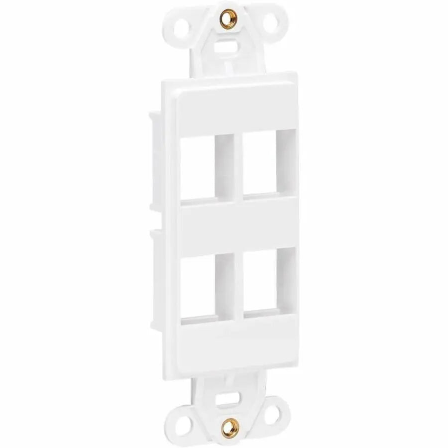 Eaton Tripp Lite Series N042D-004V-WH Center Plate Insert, Decora Style Vertical 4 Ports