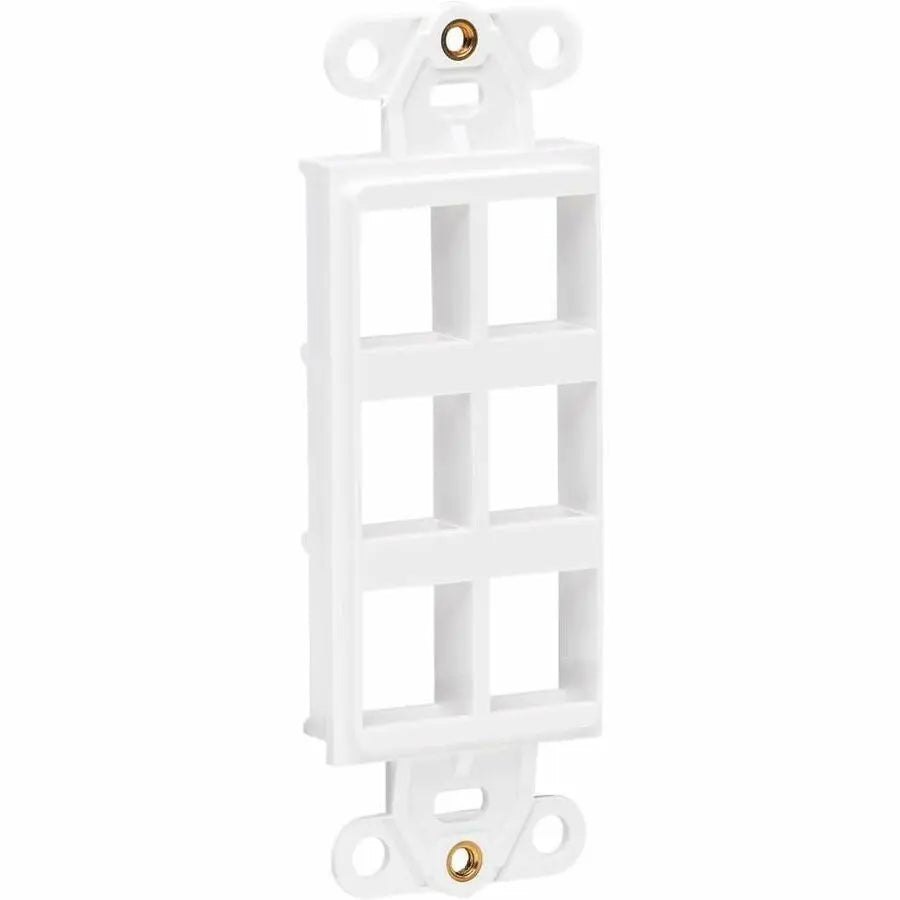 Eaton Tripp Lite Series N042D-006V-WH Center Plate Insert, Decora Style - Vertical, 6 Ports