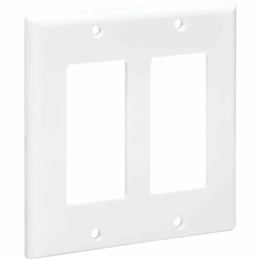 Eaton Tripp Lite Series Double-Gang Decora Style Faceplate - White, TAA Compliant