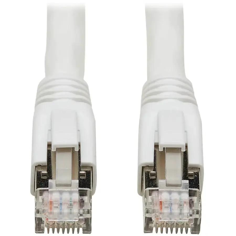 Eaton Tripp Lite Series Cat8 6 ft. Shielded S/FTP Ethernet Patch Cable (RJ45 Male to Male), White, TAA Compliant by Eaton Corporation