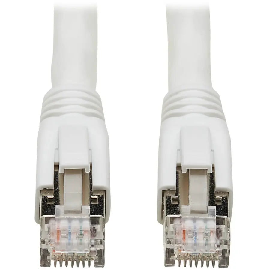 Eaton Tripp Lite Series N272-006-WH 6ft Cat8 White Patch Network Cable with Snagless RJ45 Connectors and PoE Support