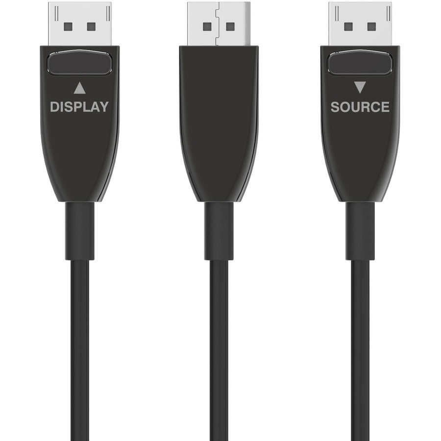 4XEM 4XFIBERDPAOC30M 100 ft Active Optical Fiber DisplayPort 1.4 Cable