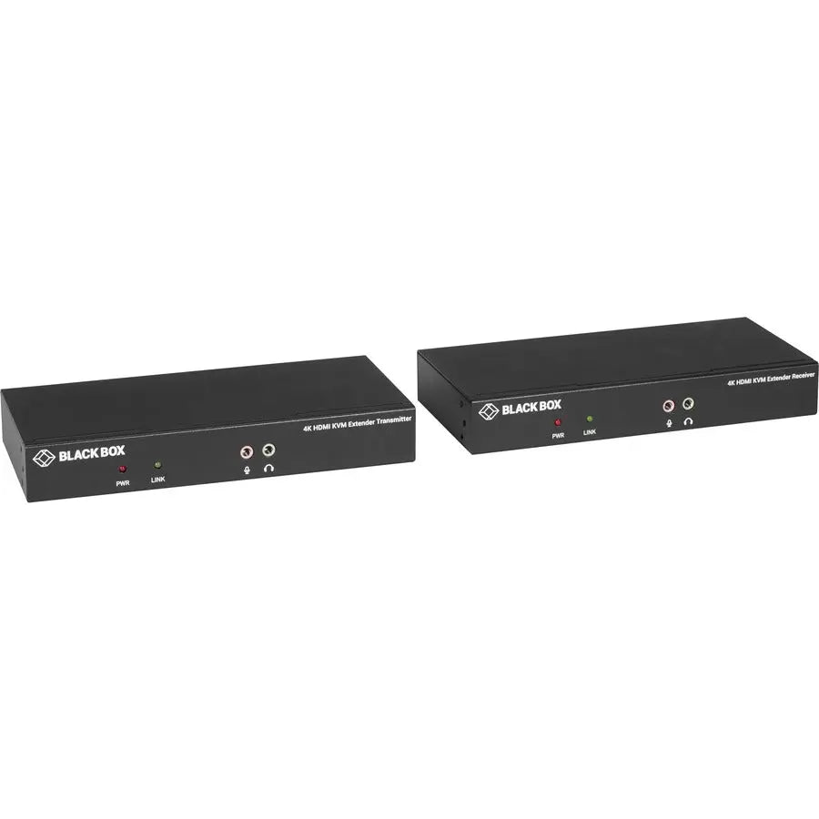 Black Box KVXLCHF-100 Video Extender Transmitter/Receiver - HDMI & DisplayPort up to 4K over Fiber optic
