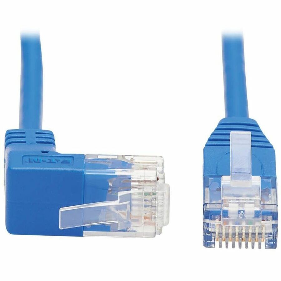 Eaton Tripp Lite Series Up-Angle Cat6 Ethernet Cable - 20 ft Blue RJ45 Patch Cable for Data Centers and VoIP Networks