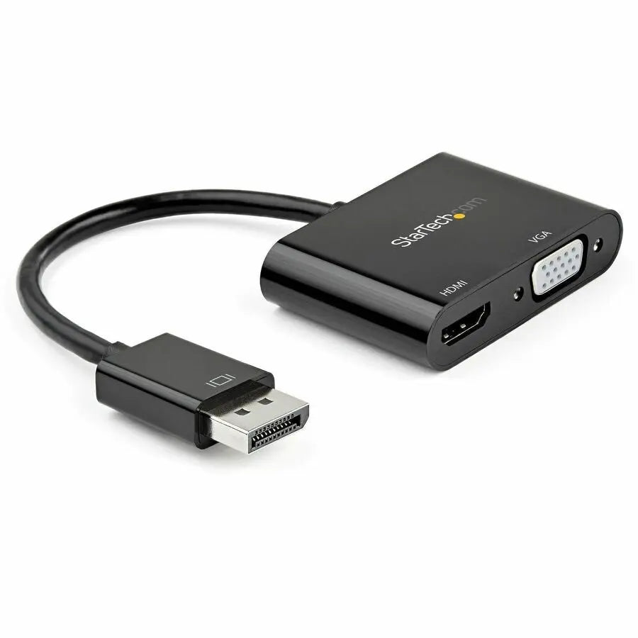 StarTech.com DisplayPort to HDMI & VGA Adapter - DP 1.2 HBR2 to 4K 60Hz & 1080p Video Converter