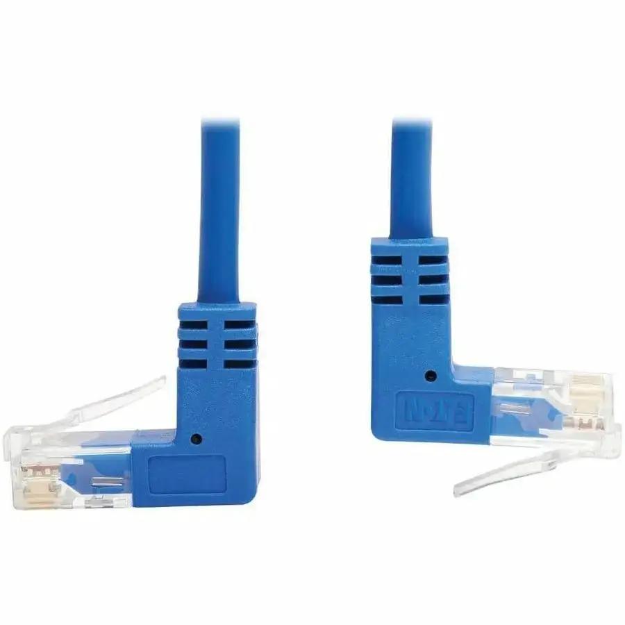 Eaton Tripp Lite Series Up/Down-Angle Cat6 Gigabit Ethernet Cable, 3 ft, Blue - N204-S03-BL-UD by Eaton Corporation