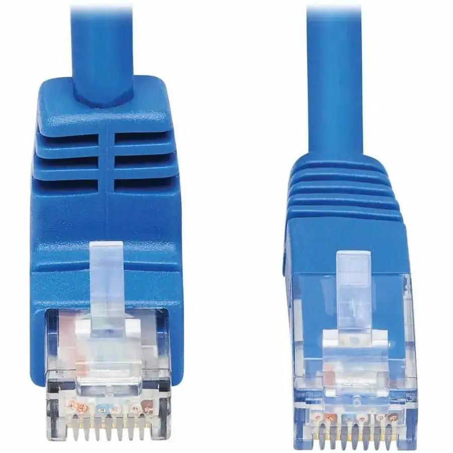 Eaton Tripp Lite Series Down-Angle Cat6 Ethernet Cable - 15 ft. Blue, M/M by Eaton Corporation