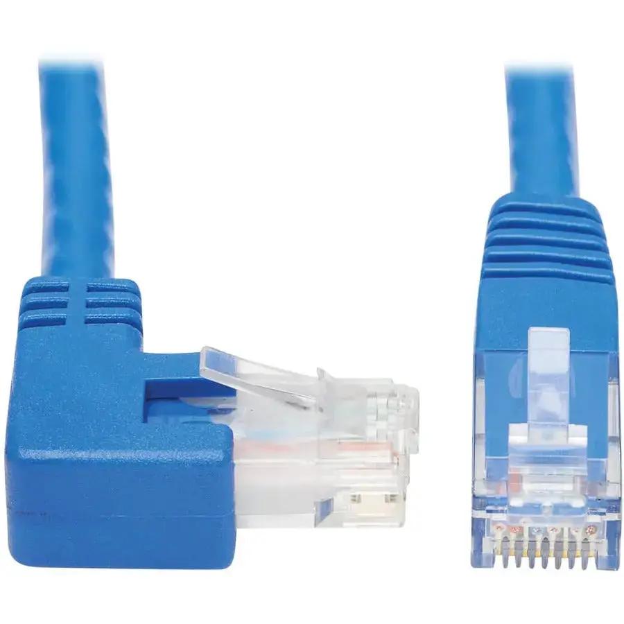 Eaton Tripp Lite Series Right-Angle Cat6 Ethernet Cable - 20 ft. Blue, Molded RJ45 Connectors by Eaton Corporation