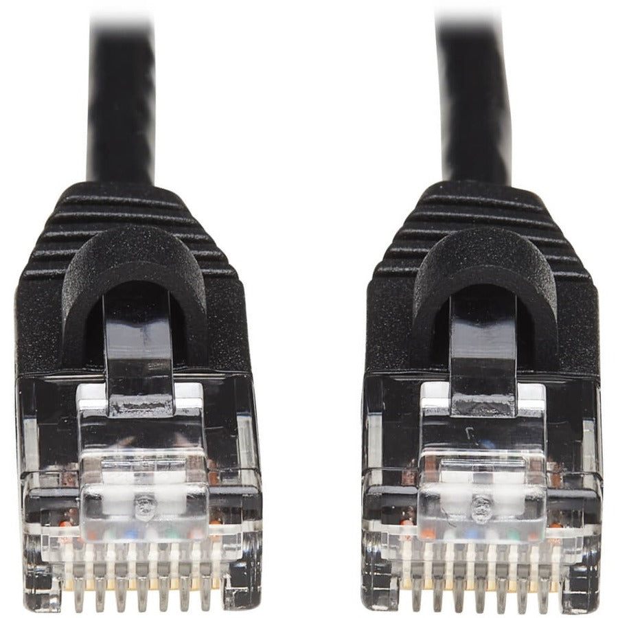 Eaton Tripp Lite Series Cat6a 10G Snagless Molded Slim UTP Ethernet Cable, 20 ft., Black