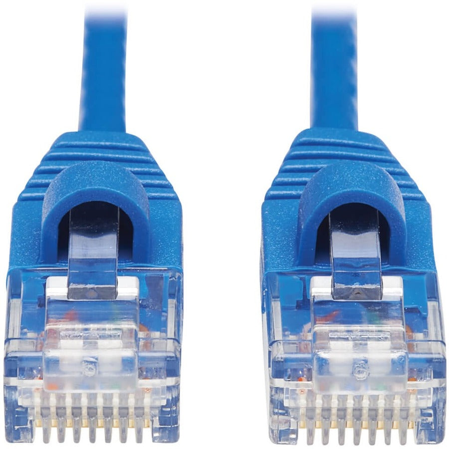 Eaton Tripp Lite Series Cat6a 10G Snagless Slim UTP Ethernet Cable - 25 ft. Blue