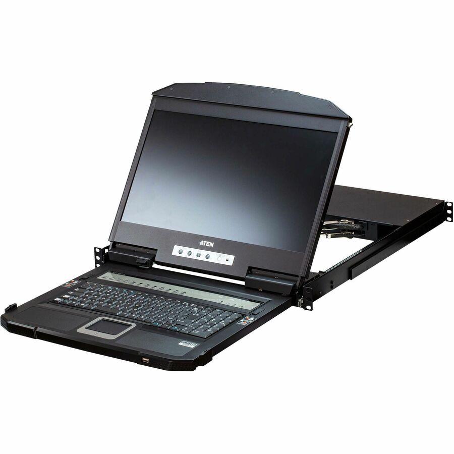 ATEN CL3884NW 4-Port USB HDMI Dual Rail WideScreen LCD KVM Switch with Rack Mount by ATEN TECHNOLOGY - ETAIL