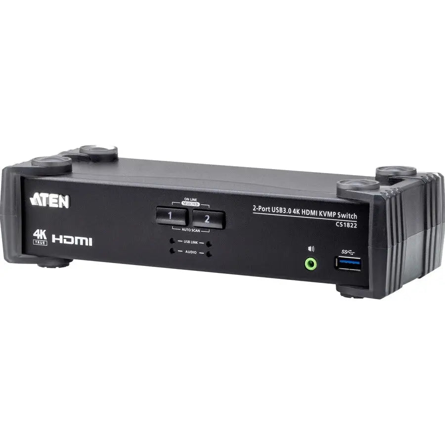ATEN Technology CS1822 2-Port USB 3.0 4K HDMI KVMP Switch for Seamless Multi-Device Control