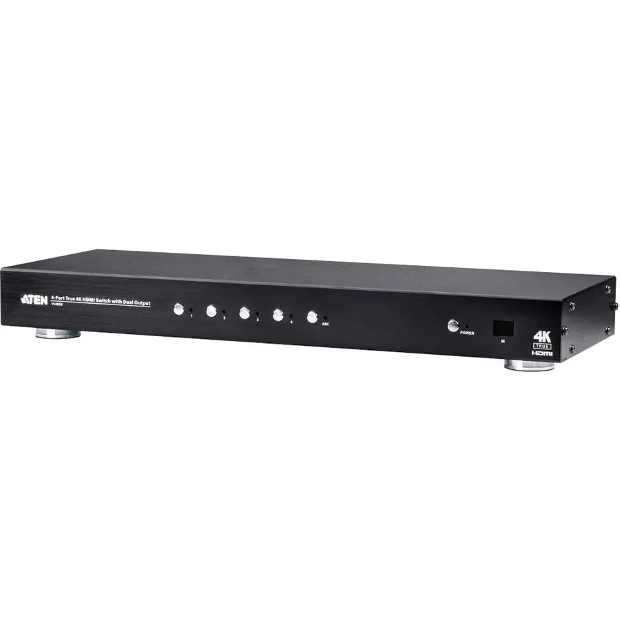 ATEN VS482B 4-Port True 4K HDMI Switch with Dual Outputs for Home Theater and Professional AV