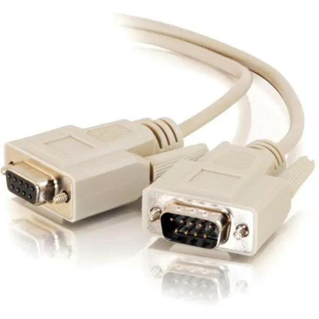 Legrand Group C2G 25ft DB9 Male to Female Serial Extension Cable - Beige