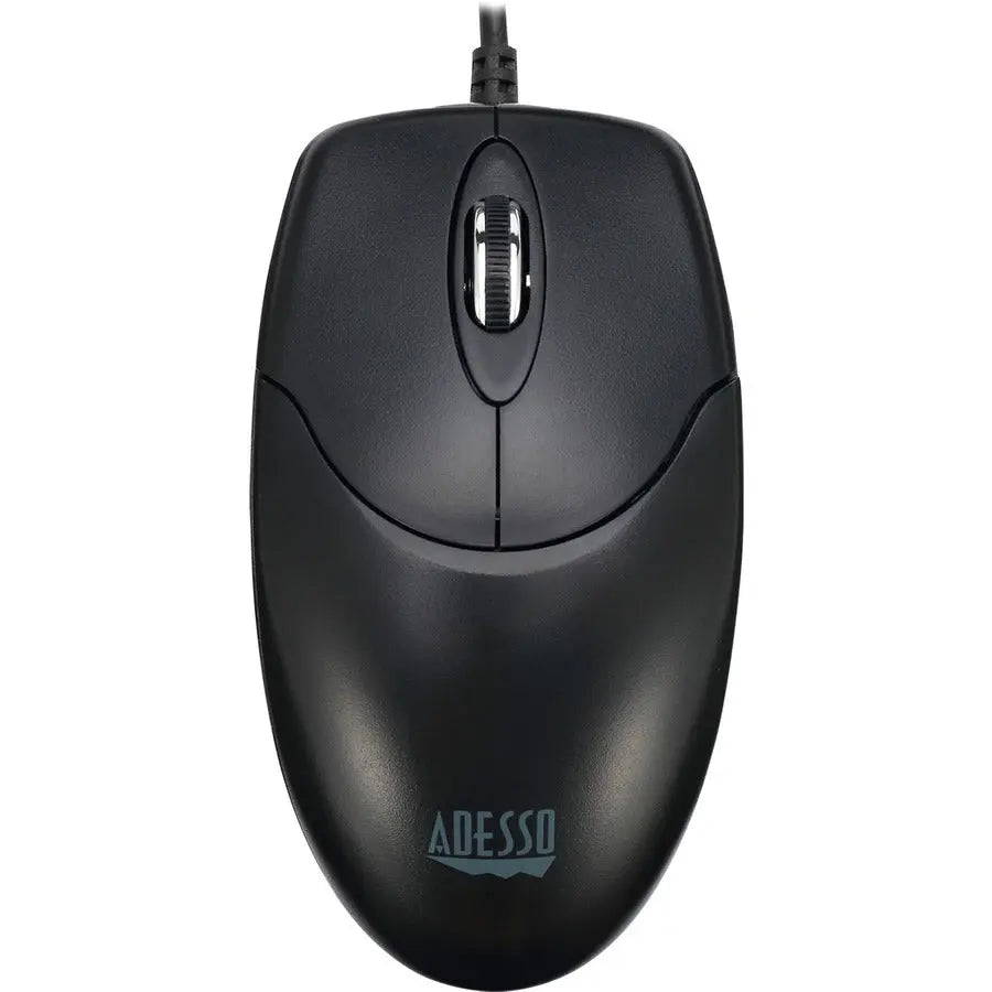 Adesso iMouse M6-TAA Optical Scroll Mouse - TAA Compliant, Symmetrical Design, Black