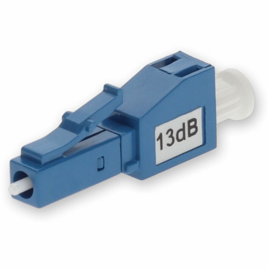AddOn 13dB Fixed Male to Female LC/UPC SMF OS1 Simplex Fiber Optic Attenuator