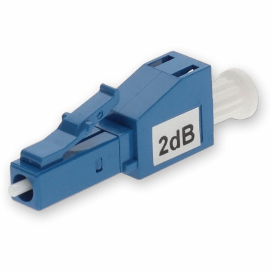 AddOn 2dB Fixed LC Male to LC Female OS1 SMF Simplex Fiber Optic Attenuator