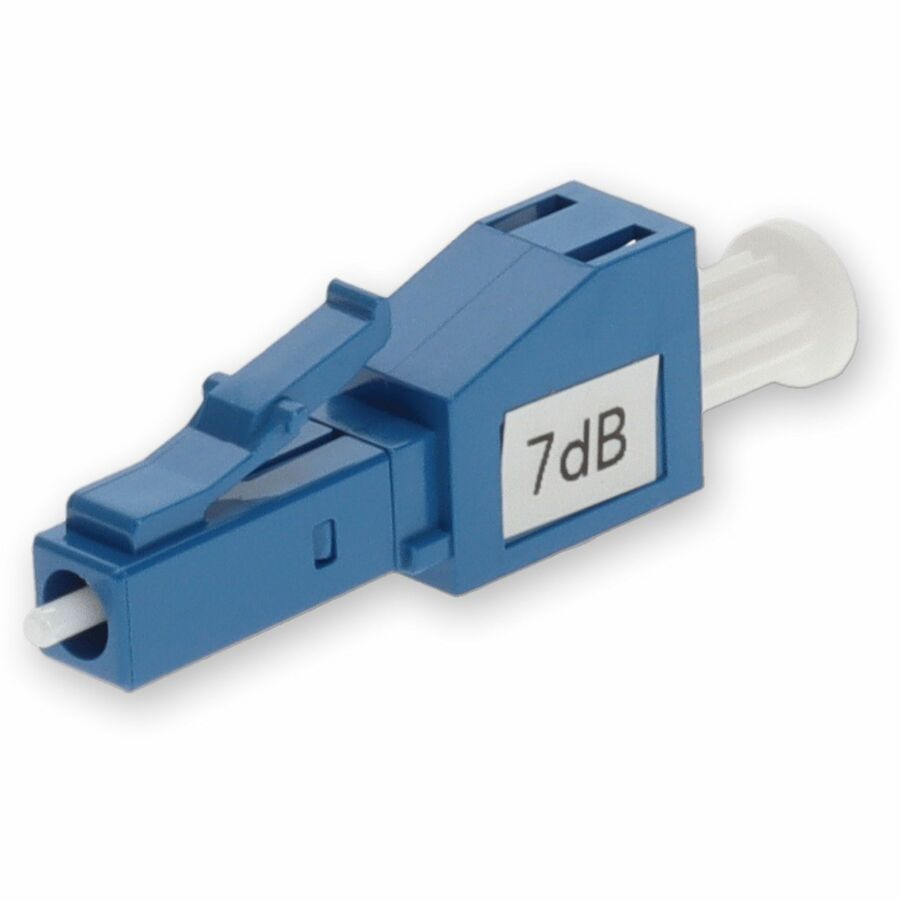 AddOn 7dB Fixed LC Male to LC Female OS1 SMF Simplex Fiber Optic Attenuator
