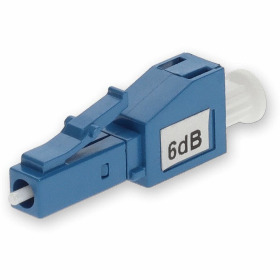 AddOn 6dB Fixed LC Male to LC Female OS1 SMF Simplex Fiber Optic Attenuator