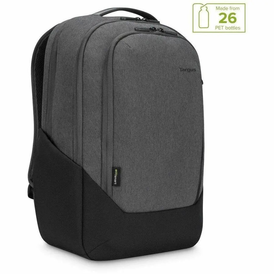 Targus Cypress Hero TBB58602GL 15.6-inch EcoSmart Laptop Backpack with Padded Compartment and Trolley Strap – Gray