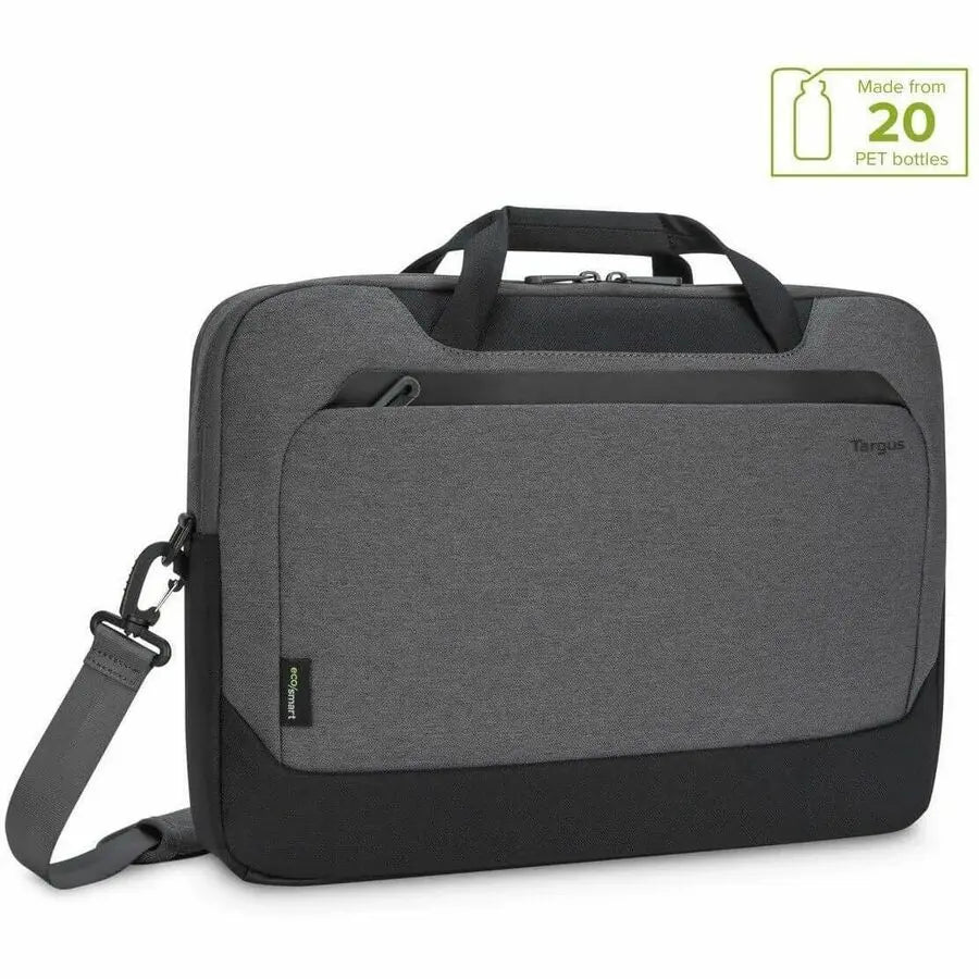 Targus Cypress EcoSmart 15.6-Inch Briefcase with Recycled Plastic Bottles - Gray